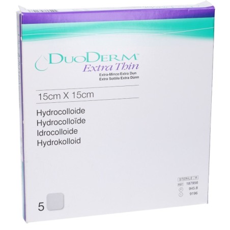 Convatec Medicazione Con Idrocolloidi Sterile Duoderm Extra Sottile 15x15cm 5 Pezzi