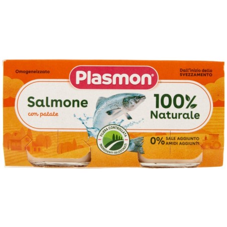 Plasmon Omogeneizzato Salmone Verdure 80 G X 2 Pezzi