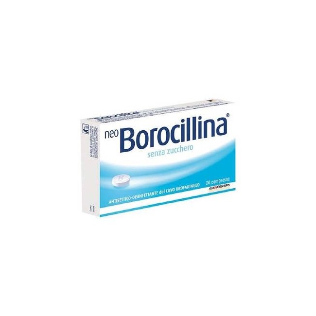 20 pastiglie senza zucchero Neo Borocillina 1,2 Mg + 20 Mg