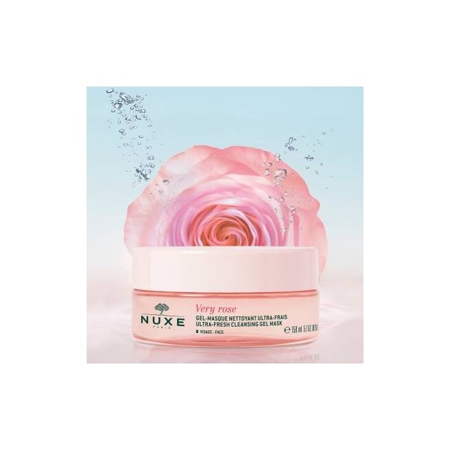 Nuxe Very Rose Gel Maschera Detergente Ultra Fresco 150 Ml