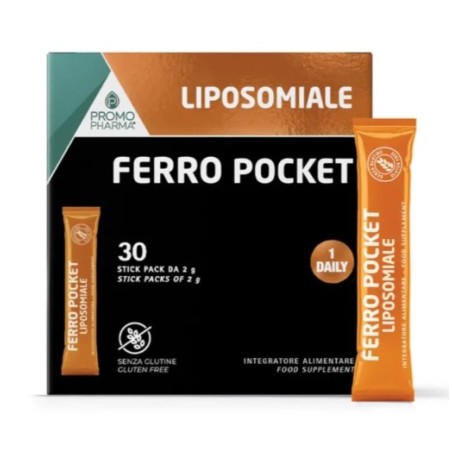 Promopharma Ferro Liposomiale Pocket 30 Stick Da 2 G