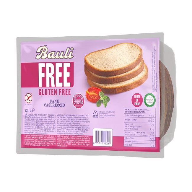Bauli Free Pane Casereccio 220 G