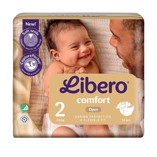 Essity Libero Comfort 2 3-6 Kg 34 Pezzi