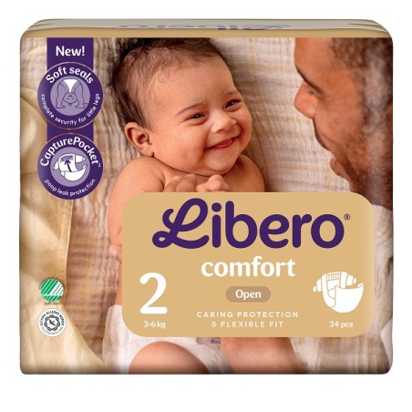 Essity Libero Comfort 2 3-6 Kg 34 Pezzi