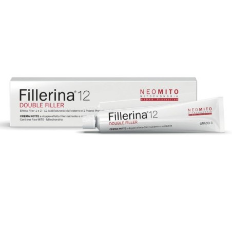 tubetto 50 ml crema notte fillerina 12 double filler neo mito base labo GRADO 3