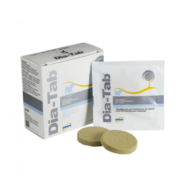 Confezione da 6 Tavolette di Integratore Antidiarroico per Cani Dia Tab da DRN