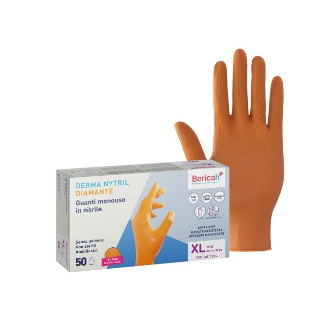 Bericah Guanto Da Esaminazione Monouso Non Sterile In Vinile Senza Polvere Dermavinyl Powder Free Taglia Medium Misura 7-7,5 100
