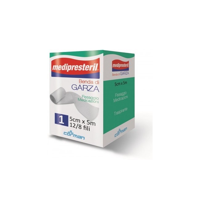 Corman Benda Di Garza Medipresteril 12/8 Fu M5x5cm 12/8 Fili