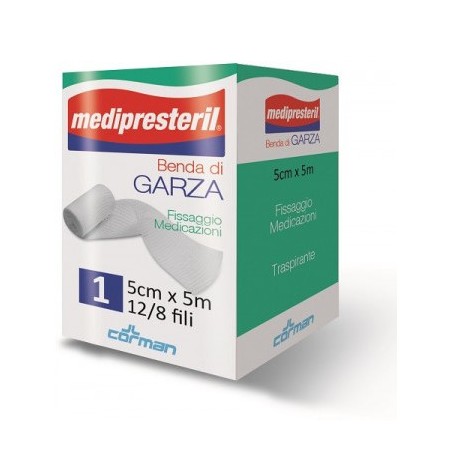 Corman Benda Di Garza Medipresteril 12/8 Fu M5x5cm 12/8 Fili