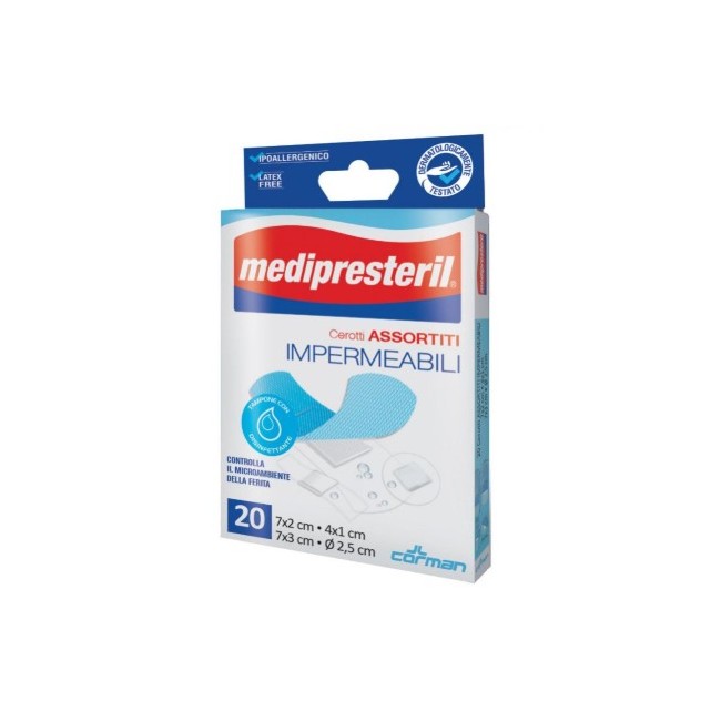 Corman Cerotti Assortiti Medipresteril Impermeabili 20 Pezzi