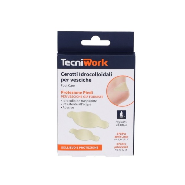 Tecniwork Cerotti Idrocolloidali Per Vesciche 5 Pezzi