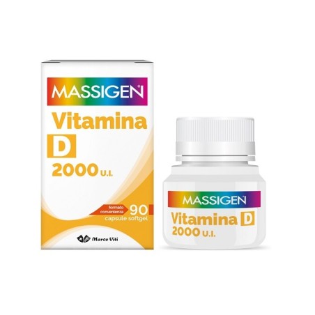 Massigen Vitamina D 2000 Ui 90 Capsule Softgel Massigen Vitamina D 2000 Ui 90 Capsule Softgel