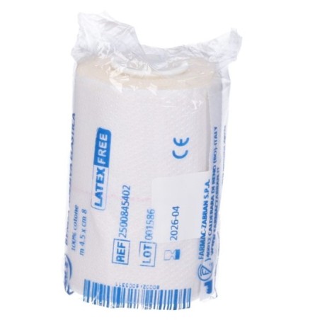 Farmac-zabban Benda Elastica Adesiva Estensibilita' 80% A Compressione Forte Adeflex Altezza 8cm Lunghezza In Estensione 4,5m Se