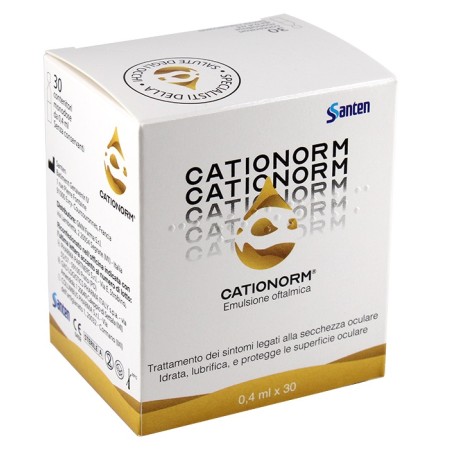 Cationorm Gocce 30 Fiale Monodose Da 0,40 Ml Cationorm Gocce 30 Fiale Monodose Da 0,40 Ml