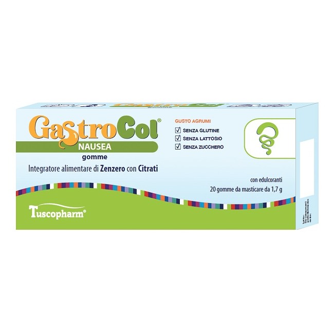 Tuscopharm Gastrocol Nausea Gomme Gusto Agrumi 34 G
