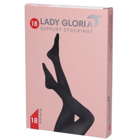 Gloria Med Ladygloria 18 Autoreggente Punta Aperta Nero 5