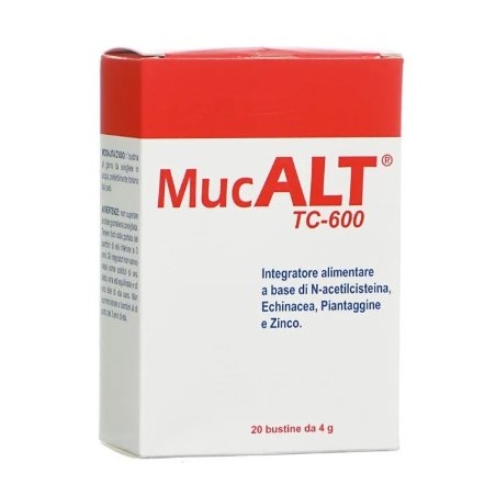 MucAlt TC-600 Integratore per le vie Respiratorie - 20 bustine