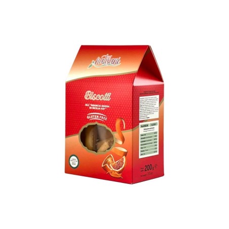Natisani Biscotti All'arancia Rossa Di Sicilia Igp 200 G