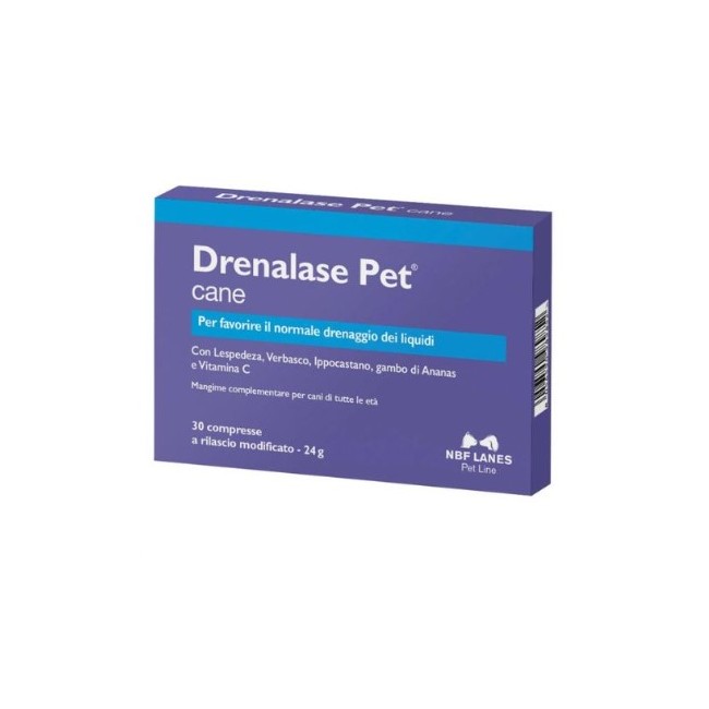 Nbf Lanes Drenalase Pet 20 Cane 20 Compresse