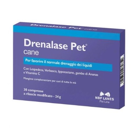 Nbf Lanes Drenalase Pet 20 Cane 20 Compresse