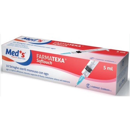 Farmac-zabban Siringa Da Infusione Ed Irrigazione 5 Ml Gauge 22 N12 Sistema Di Sicurezza