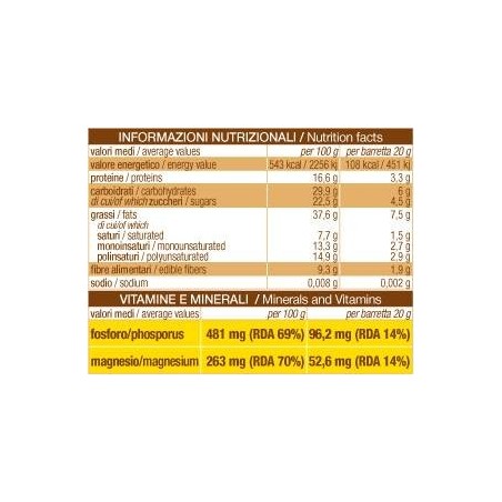 Sarchio Barrette Semi Di Sesamo 4x20 G