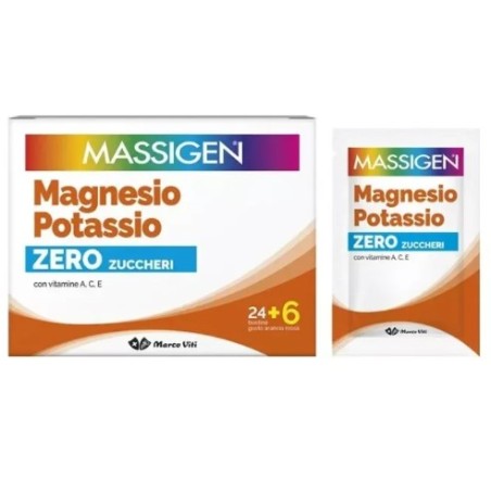 Massigen Magnesio Potassio Senza Zucchero 30 Bustine Massigen Magnesio Potassio Senza Zucchero 30 Bustine