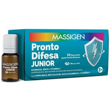 Massigen Pronto Difesa Junior 10 Flaconcini Da 10 Ml Massigen Pronto Difesa Junior 10 Flaconcini Da 10 Ml