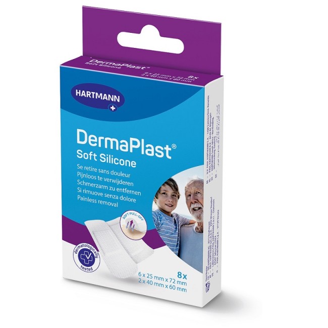 Artsana Dermaplast Soft Silicone Cerotto 2 Formati 8 Pezzi