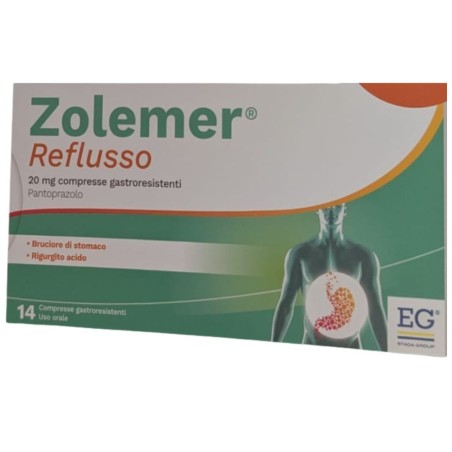 14 Compresse Zolemer Reflusso 20 Mg 14 Compresse Zolemer Reflusso 20 Mg