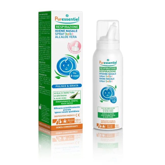 Alloga Italia Puressentiel Spray Igiene Nasale Bebe Aloe 120 Ml