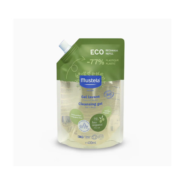 Laboratoires Expanscience Mustela Eco-refill Gel Detergente Bio 400 Ml