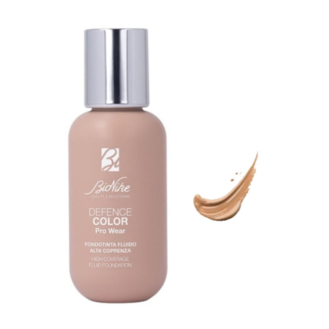 Bionike Defence Color Pro Wear Fondotinta Fluido Alta Coprenza N4 Beige 50 Ml