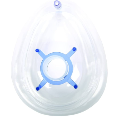 Gima Mascherina Per Anestesia Monouso Monopaziente Con Cuscinetto D'aria Per Paziente Adulto Misura 5 Large Colore Blu