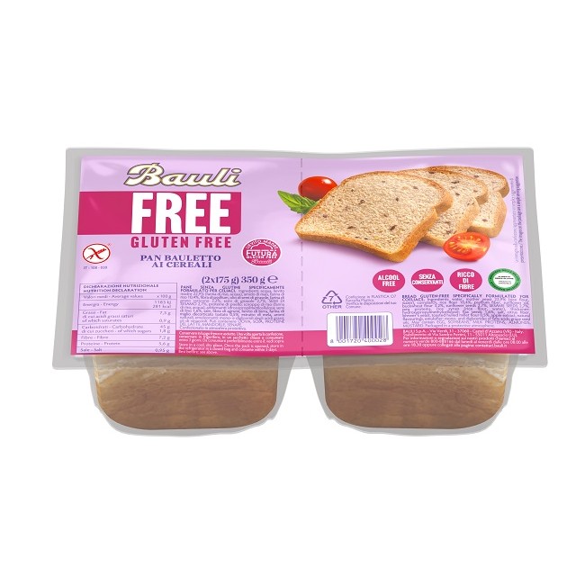 Bauli Free Pan Bauletto Cereali 350 G
