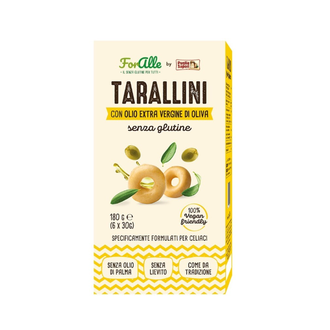 Re Food Foralle Tarallini Senza Glutine Multicereali 6 Bustine Da 30 G