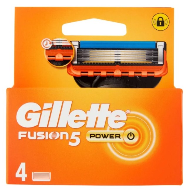 Procter & Gamble Gillette Lame Fusion5 Pwr 4 Pezzi