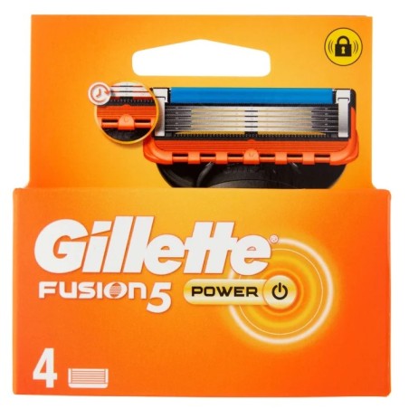 Procter & Gamble Gillette Lame Fusion5 Pwr 4 Pezzi