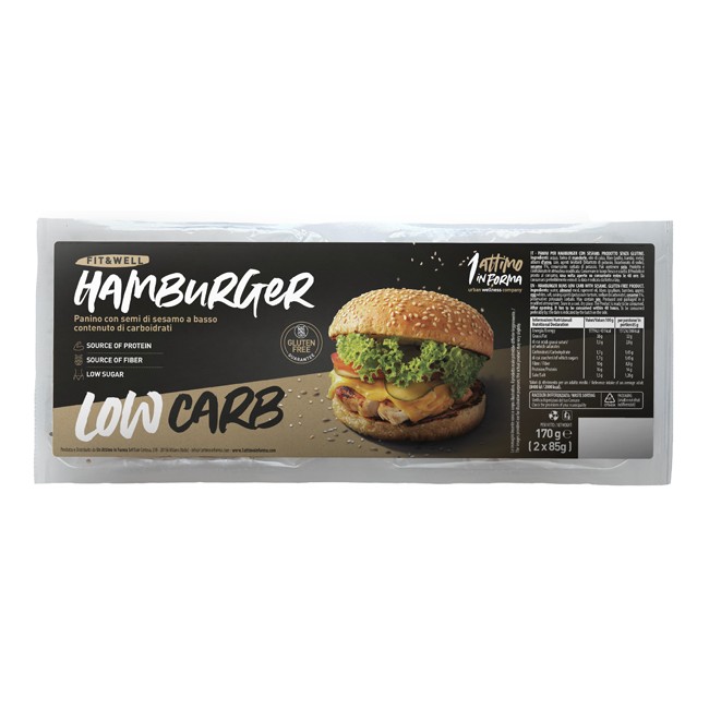 Un Attimo In Forma Low Carb Bun Sesamo 2 Pezzi Da 85 G