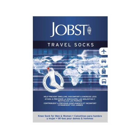 Essity Calza Compressiva Jobst Travel Socks 15-20mmhg Gambaletto Blu Small Articolo 788450000601