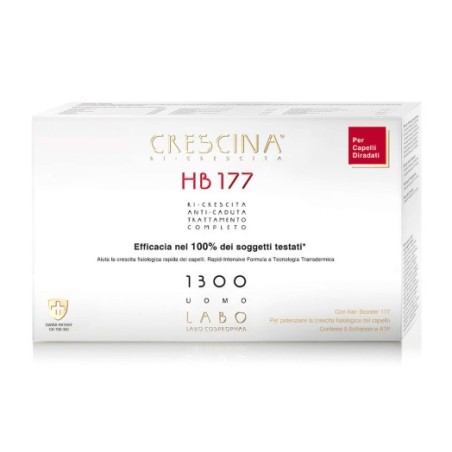 Labo Crescina Ri Crescita Hb177 1300 Uomo Tc 10 + 10 Fiale 3,5 Ml