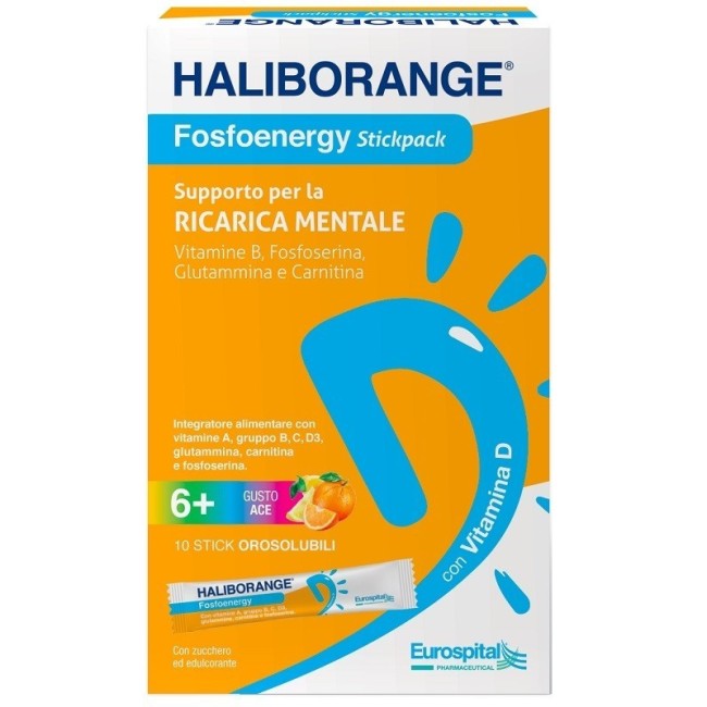 Eurospital Haliborange Fosfoenergy 10 Stick Orosolubili 15,2 G