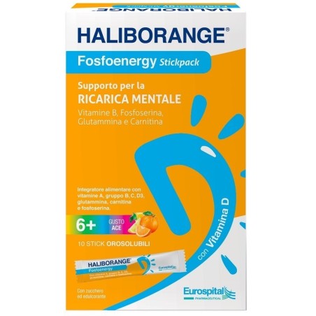 Eurospital Haliborange Fosfoenergy 10 Stick Orosolubili 15,2 G