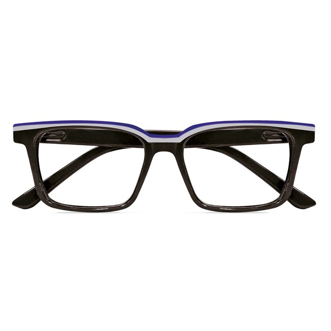 Mast Industria Italiana Occhiale Da Lettura Premontato Twins Gold Bellag Nero/blu +1,00