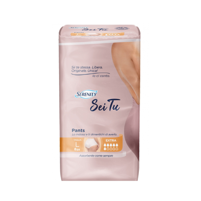 Serenity Pants Pannolone A Mutandina Seitu Discreet Taglia Large 8 Pezzi