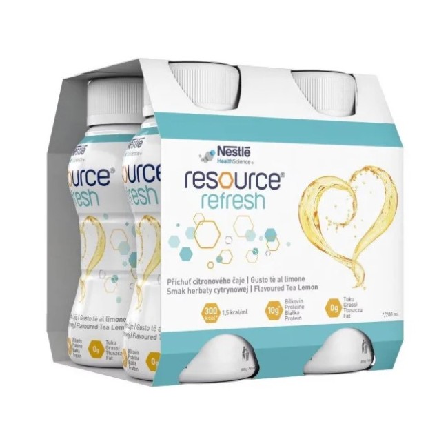 Nestl&egrave; Resource Refresh Te' Limone 4 Bottiglie