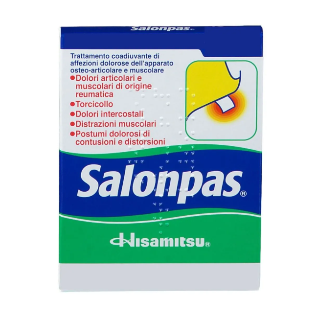 Hisamitsu Pharmaceutical Salonpas 144,24 Mg/130,92 Mg/28,44 Mg Cerotti Medicati 4 Cerotti Metile Salicilato/levomentolo/dl-canfo
