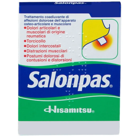Hisamitsu Pharmaceutical Salonpas 144,24 Mg/130,92 Mg/28,44 Mg Cerotti Medicati 4 Cerotti Metile Salicilato/levomentolo/dl-canfo