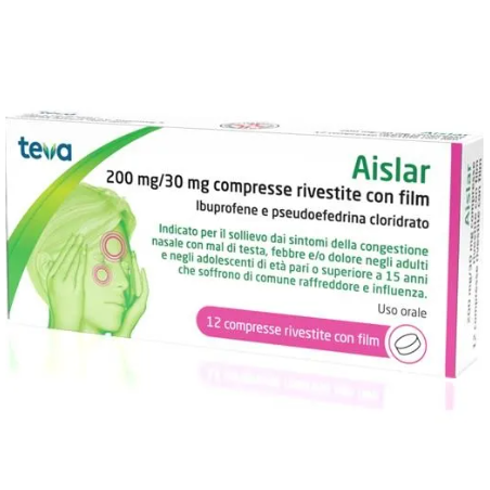 Teva Aislar 12 Compresse Rivestite 200mg+30mg
