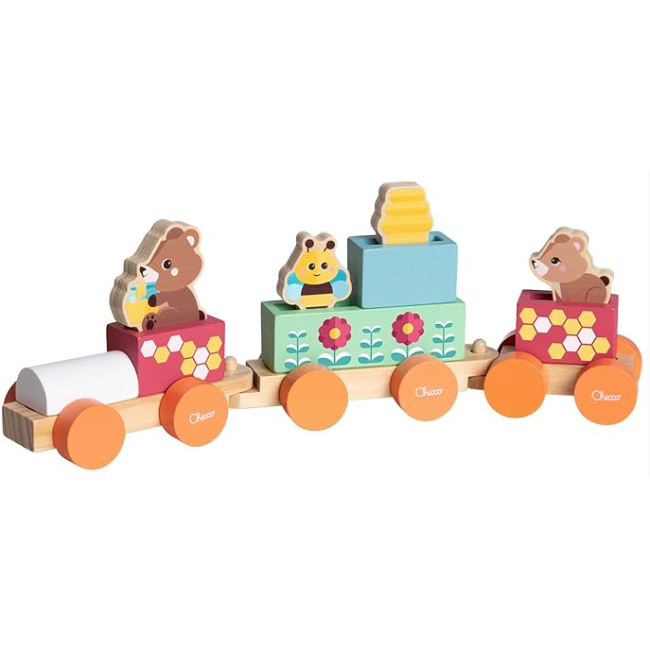 Chicco Gioco Legno Treno Degli Degli Orsetti